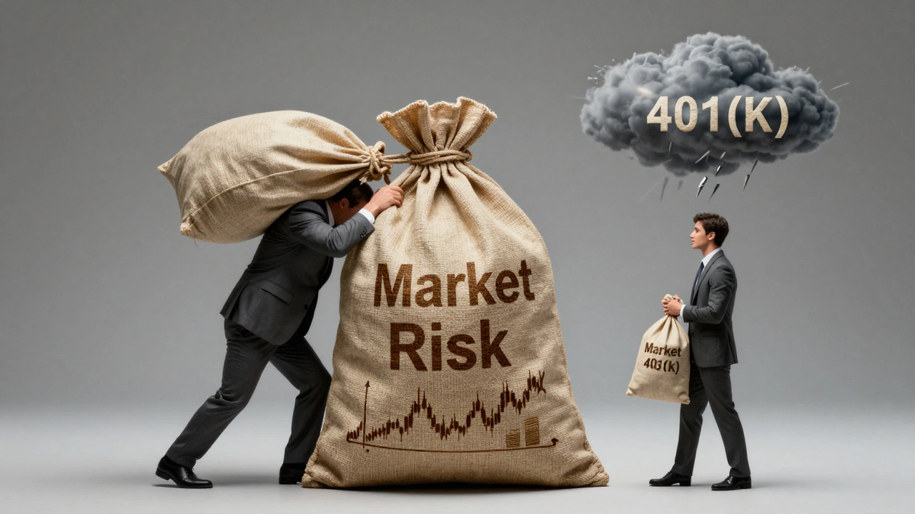 Corporate figure bears market risk vs individual holding personal investment risk