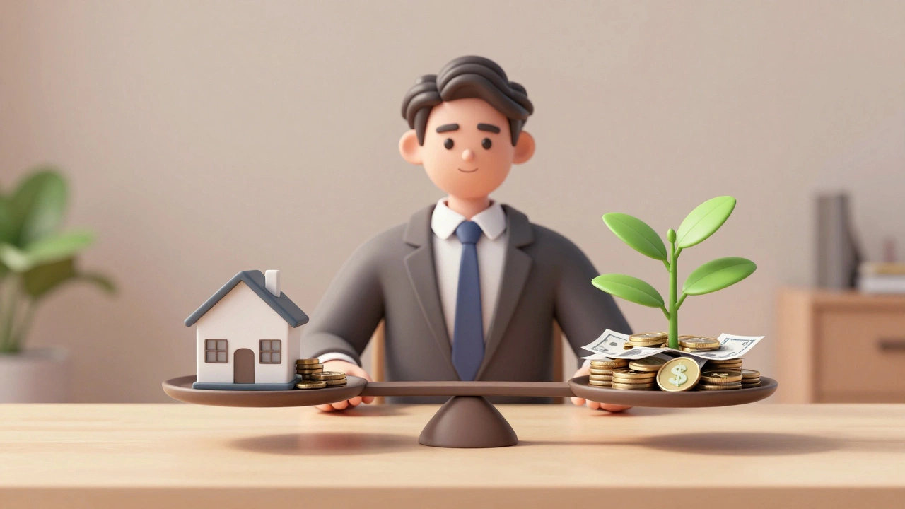 Person balancing career growth against student debt