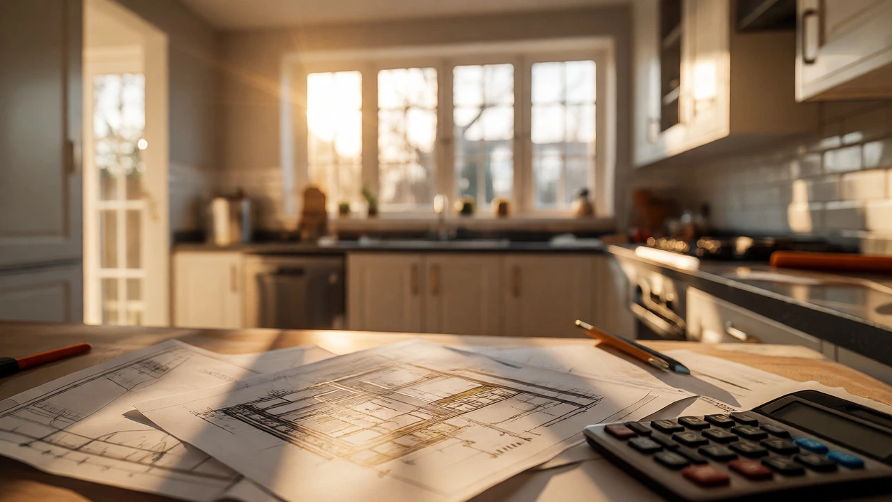Renovated kitchen funded by home equity