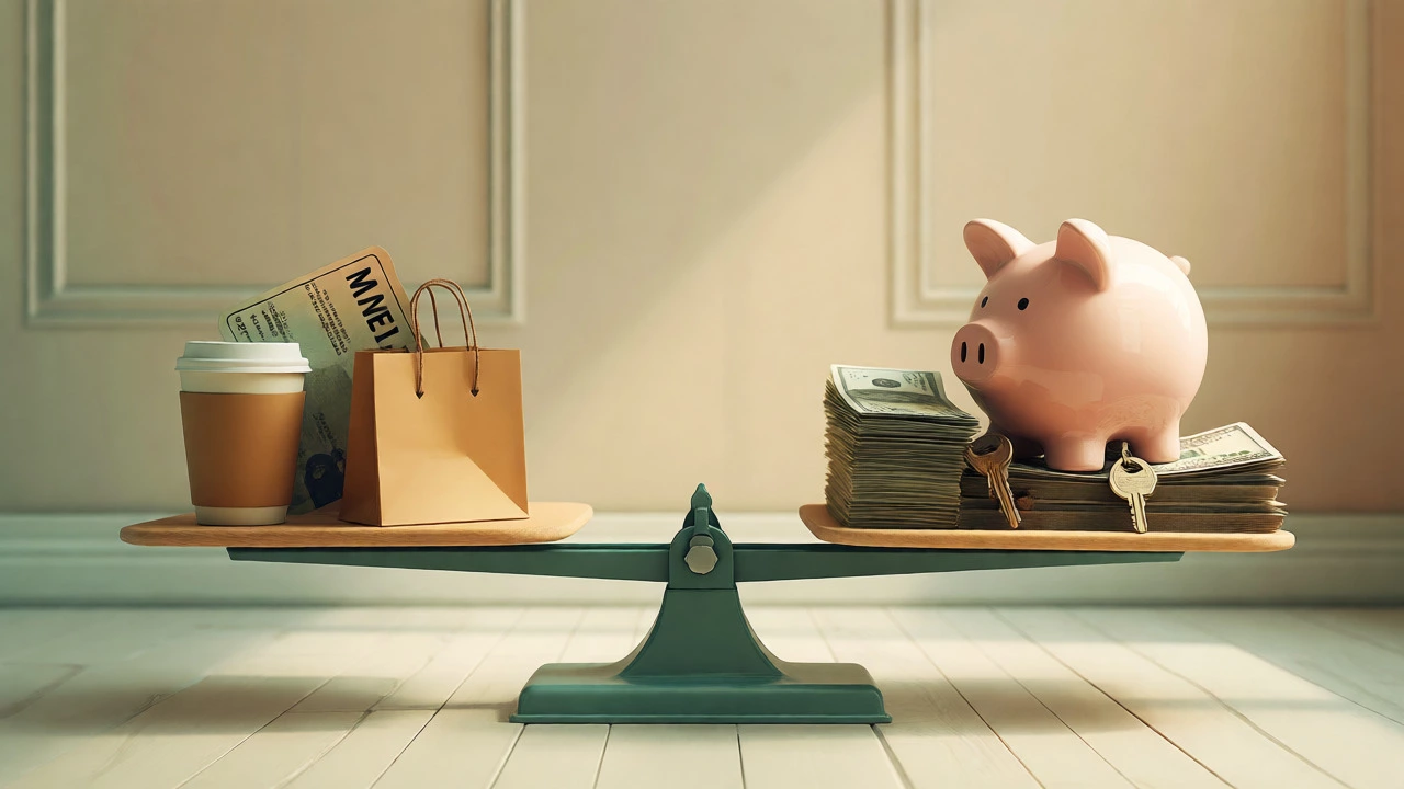 Scale balancing expenses and savings